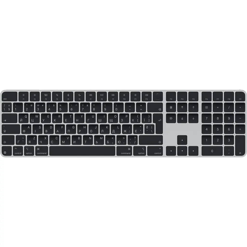 Клавіатура Apple Magic Keyboard with Touch ID and Numeric Keypad Black (MXK83)